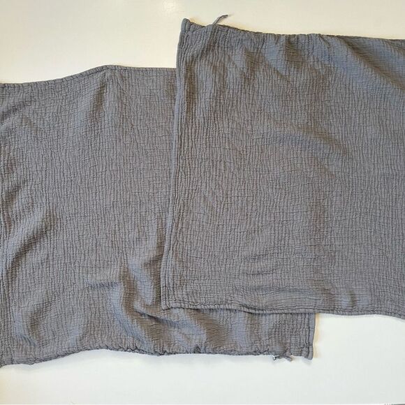 Set of 2 Restoration Hardware Cotton Gauze Grey Pillow Shams - Picture 1 of 10